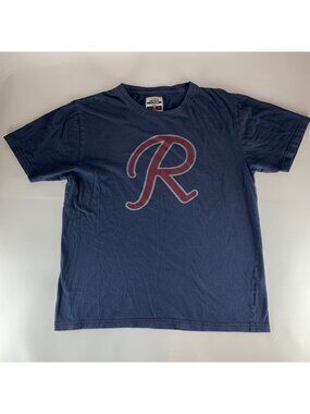 Tacoma Rainiers MILB Navy Blue Red Jacket Archives Short Sleeve Shirt Mens Large